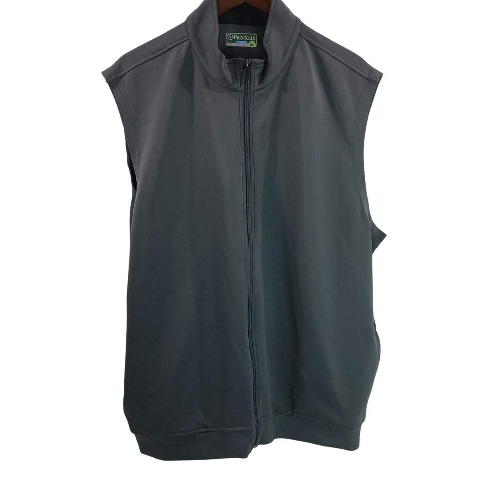 ProTour Mens XL Gray Vest Cool Play 2 Pockets